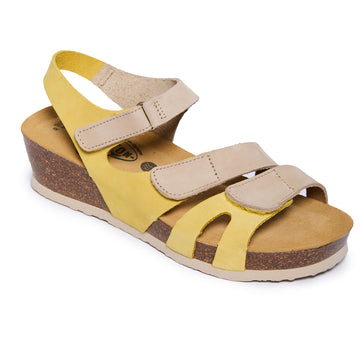 Plakton Platform Wedge Sandal – Ash Yellow Khaki